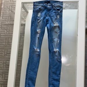 Flying Monkey Distressed Skinny Jean Low Rise